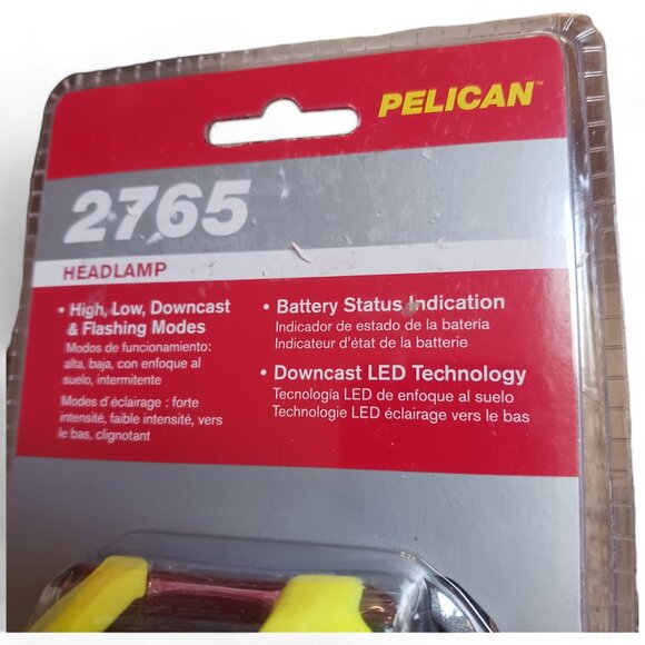 Pelican 2765 Yellow 155 Lumens LED Head Lamp Hands Free Industrial Flashlight - Picture 4 of 14